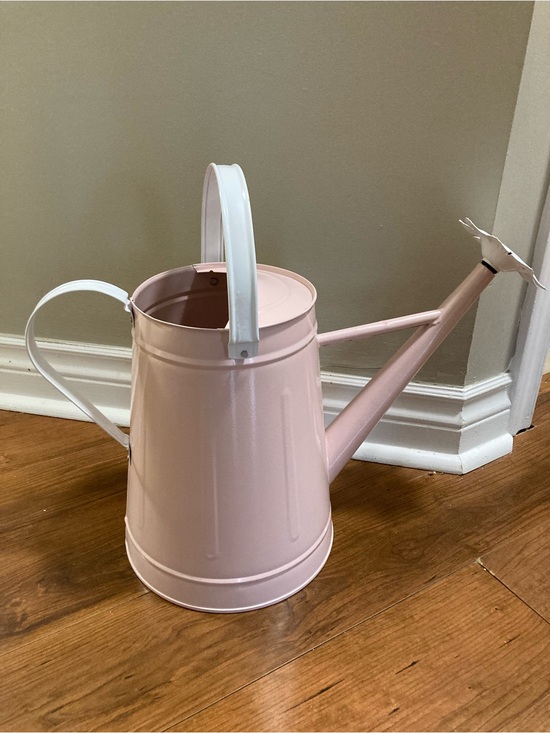 Home Sense Other - Pink Metal Watering Can with White Handle - Home